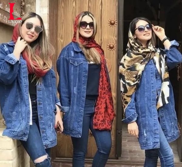 استایل پاییزی با کت جین