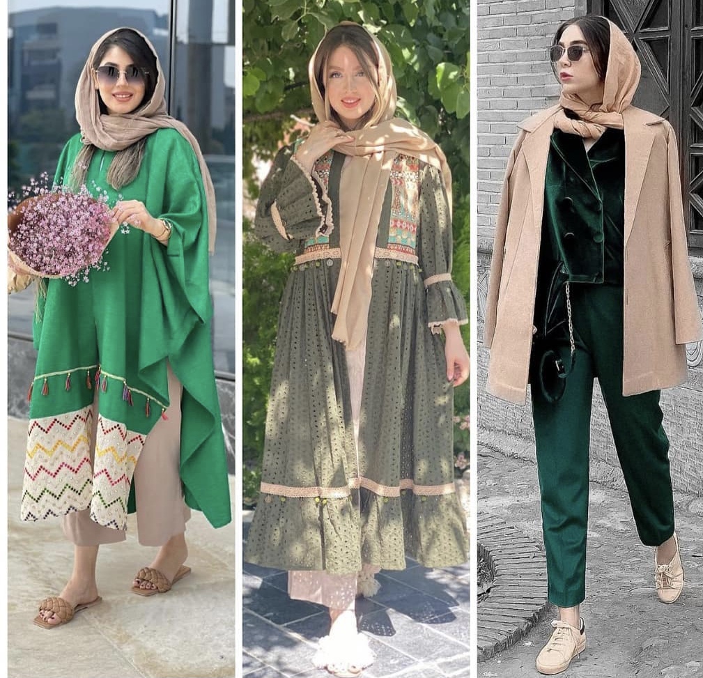 استایل با رنگ سبز